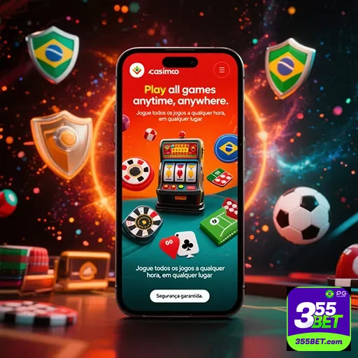 Imagem da tela do app 355bet exibindo opções de apostas na aba principal do site 355bet.