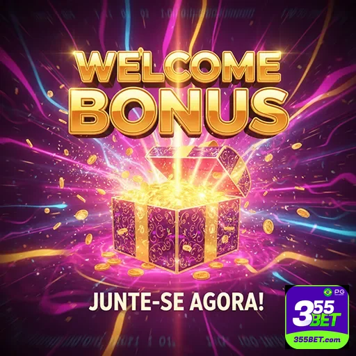 Imagem promocional do 355bet destacando o bônus 05, com o logo do site 355bet ao fundo