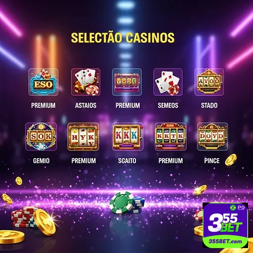 Imagem de jogos de cassino no 355bet, plataforma de apostas esportivas e jogos online.